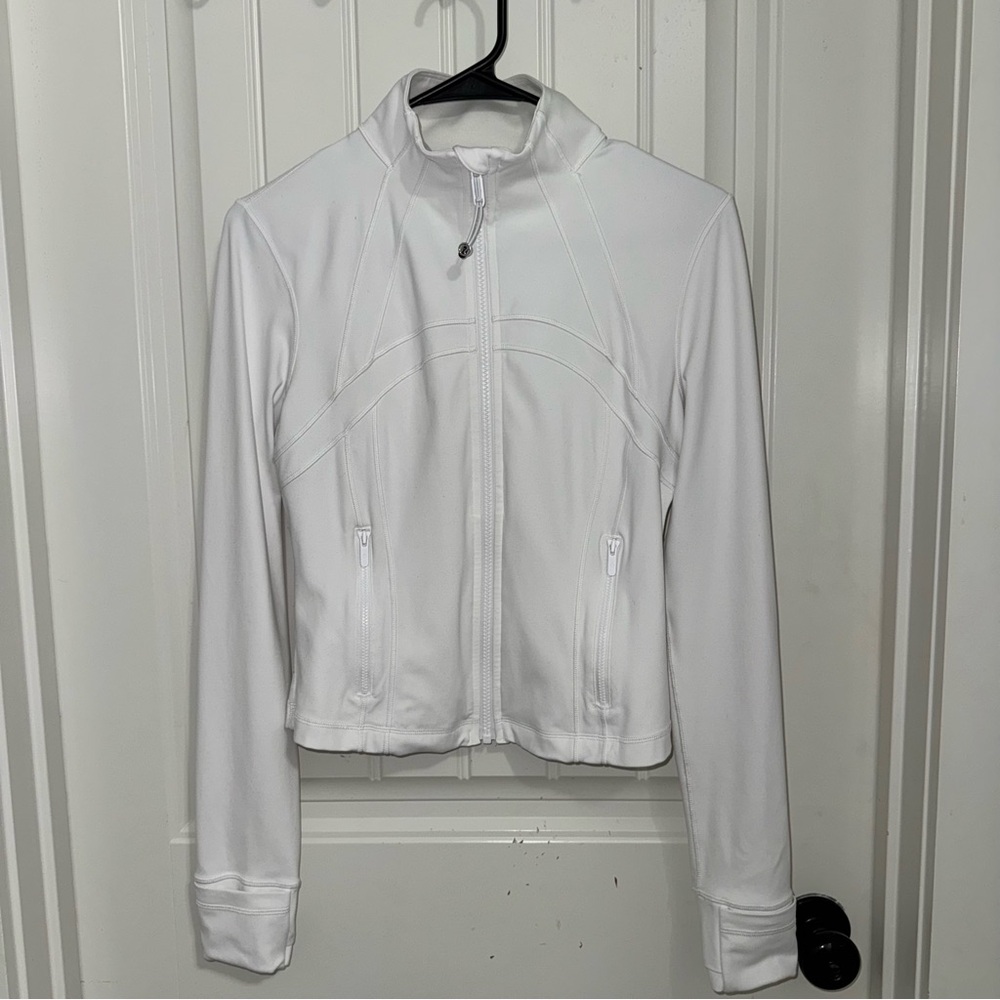 lululemon white cropped define jacket
